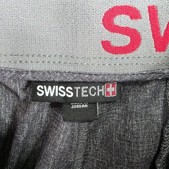 Mens Swiss Tech Gray Golf Shorts Quick Dry 100% Polyester 10" Inseam Size 44 - Picture 2 of 10